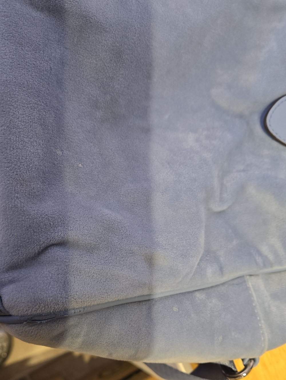 Juicy Couture Dusty Blue Suede Travel Tote - Picture 8 of 8